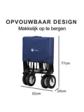Packaway Opvouwbare Bolderkar 70KG