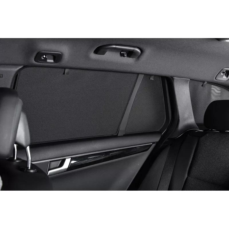 Car Shades Mercedes Vito 5 deurs (voor modellen met 2 schuifdeuren) XLWB extra lange wielbasis 2014  Zonneschermen achterportieren  Zwart