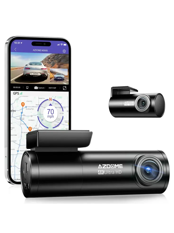 M300S 4K 2CH Dual Wifi GPS 64gb dashcam