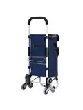 40L boodschappentrolley met trapwielen