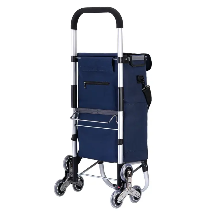 40L boodschappentrolley met trapwielen