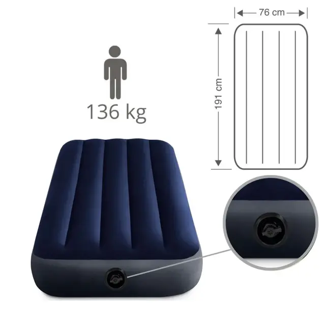 Luchtbed - Intex Classic - 1P - 76x191 cm