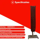 CUHOC Zweefparasol hoes 250x55x60 cm - Redlabel