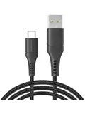 Braided USB-C naar USB kabel 3 meter