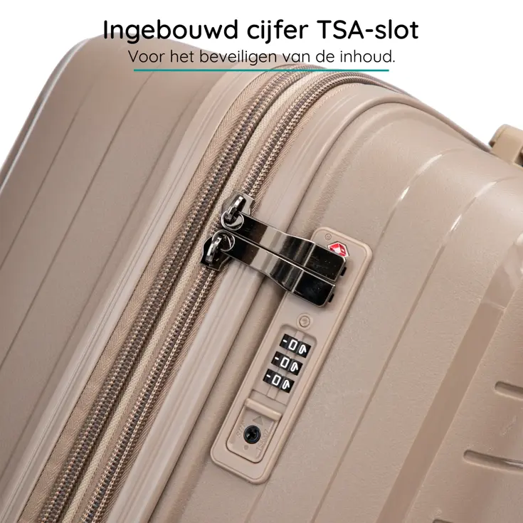 Anti breuk PP reiskoffer M - TSA-slot - 63 - 71L