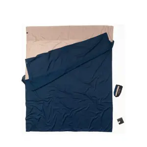 Cocoon Travelsheet Dubbel Zijde Donkerblauw