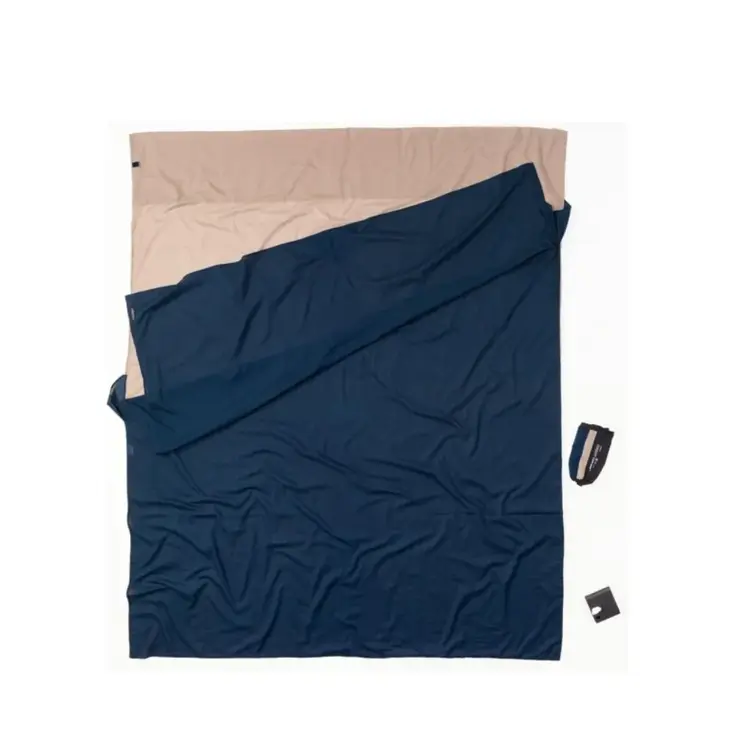 Cocoon Travelsheet Dubbel Zijde Donkerblauw