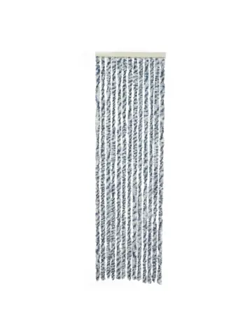 Chenille Rain grijs/blauw 56x185cm