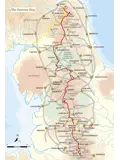 Kaartgids Booklet The Pennine Way Map