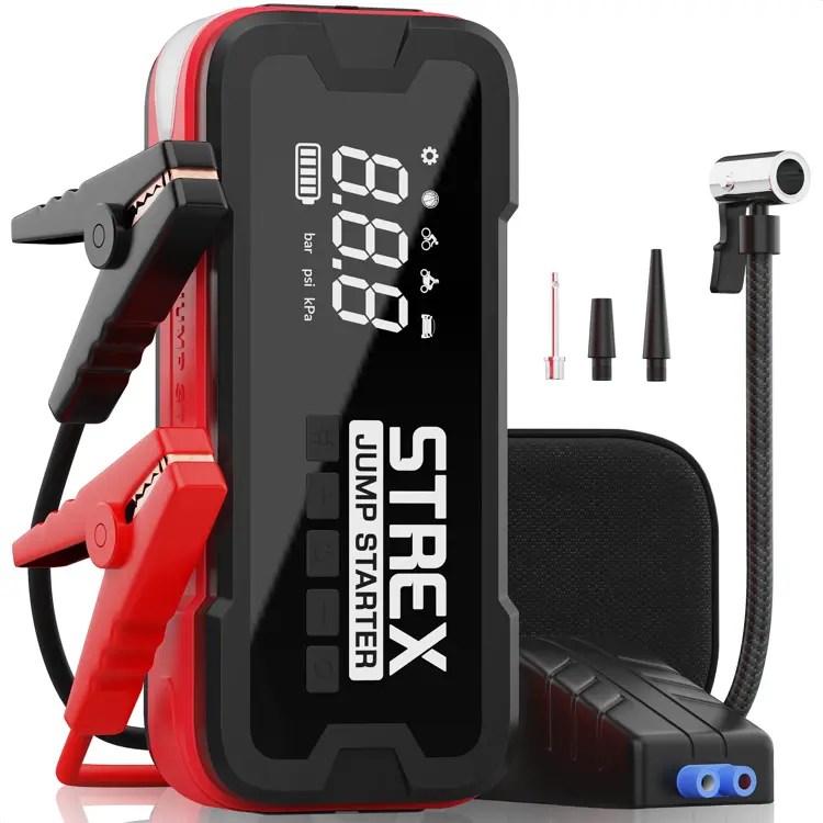 Jumpstarter voor Auto met Compressor