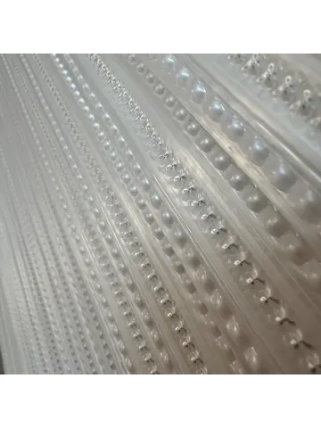 Deurgordijn - 90x220 cm Wit - Pvc -