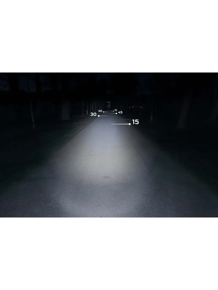 Axa Koplamp Echo 15 Led Naafdynamo Zwart