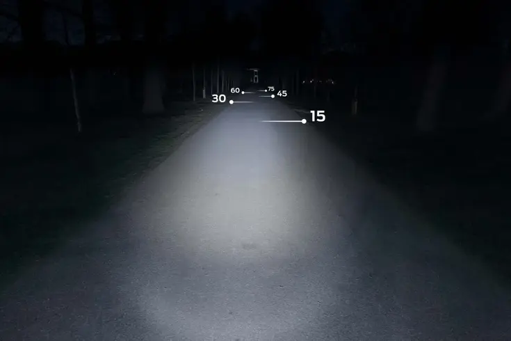 Axa Koplamp Echo 15 Led Naafdynamo Zwart