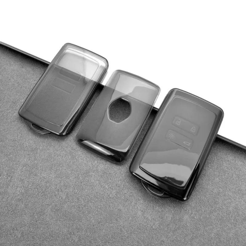 Zachte hoes siliconen huls autosleutels compatibel met Dacia Dokker SANDERO STOFDOEK lodgy LOGAN RENAULT CLIO TWINGO 2-knops versie/Red
