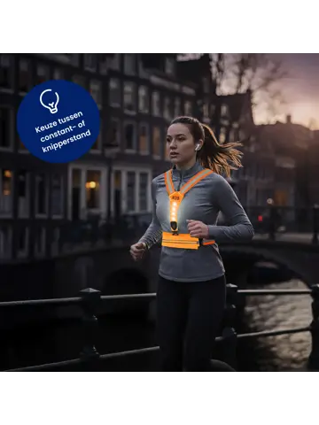 Hardloopvest met Opbergvak - Verlichting