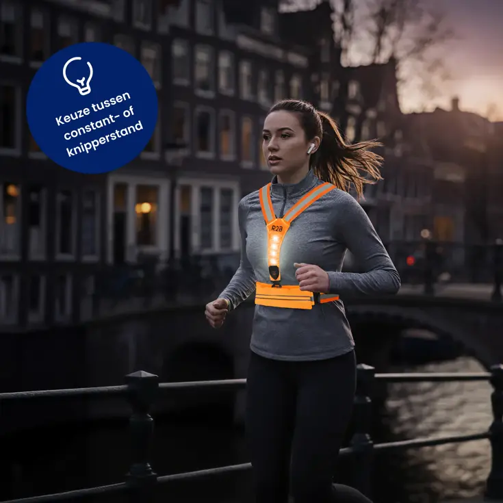 Hardloopvest met Opbergvak - Verlichting