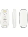 TPU Sleutelhoesje voor Nissan wit D2