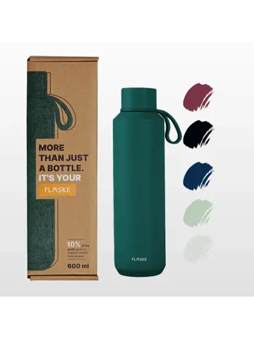 FLASKE 600ML  RVS Drinkfles