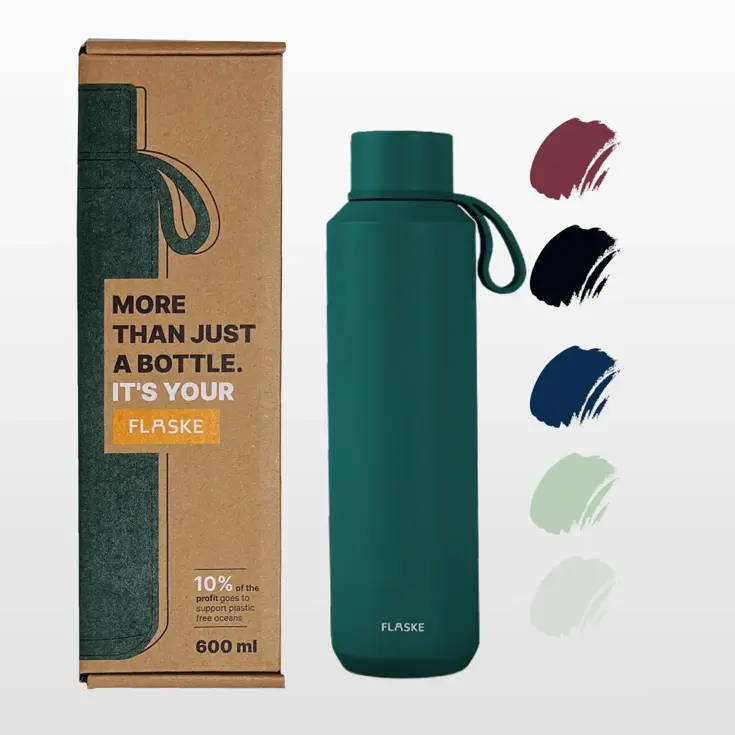 FLASKE 600ML  RVS Drinkfles