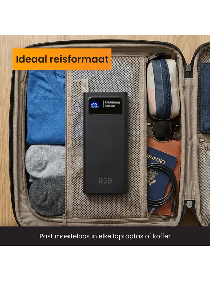 Powerbank 20000 mAh Snellader & LED Display