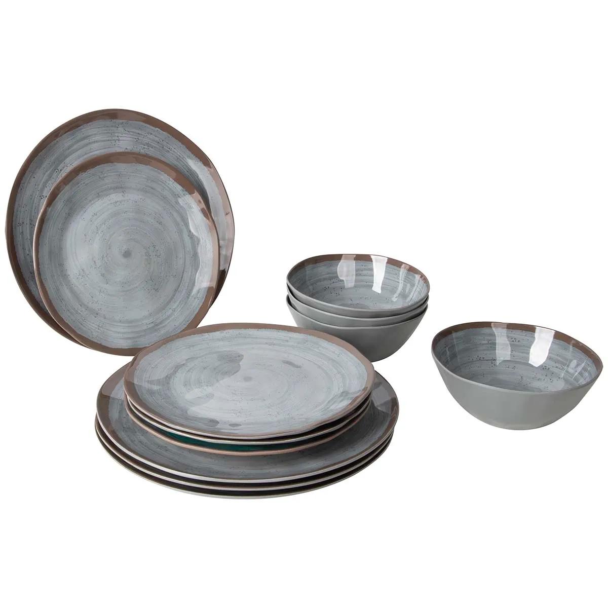 Bo-camp  Servies Halo 12 Stuks  Grijs main product image
