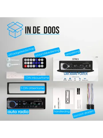 Autoradio met Bluetooth - 1DIN
