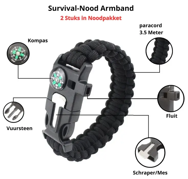 Noodpakket XL met Powerbank-Noodradio-Waterfilter