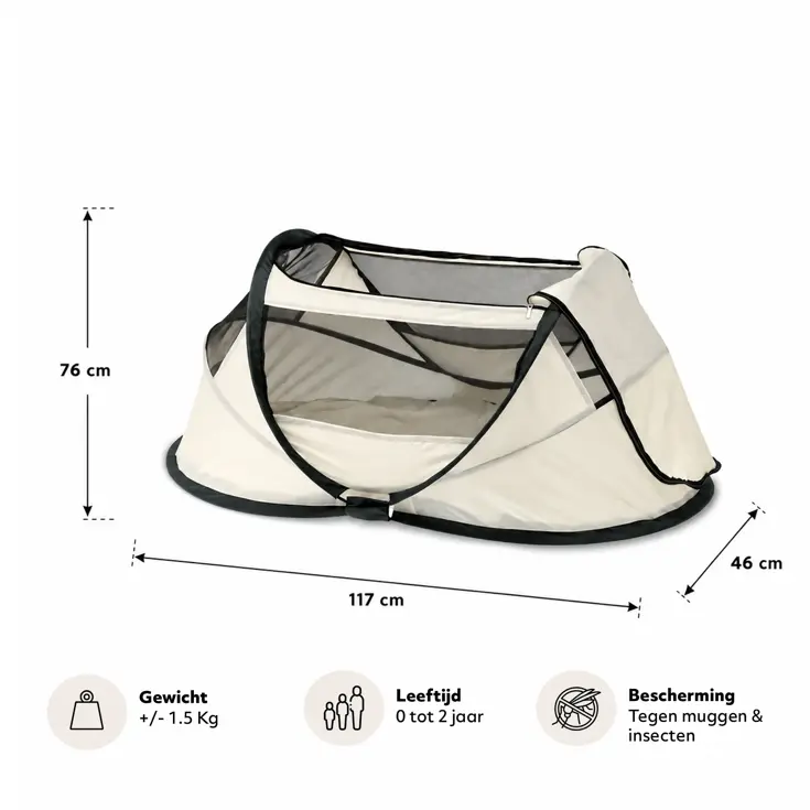 BabyBox Campingbedje - baby tentje - 50% UV