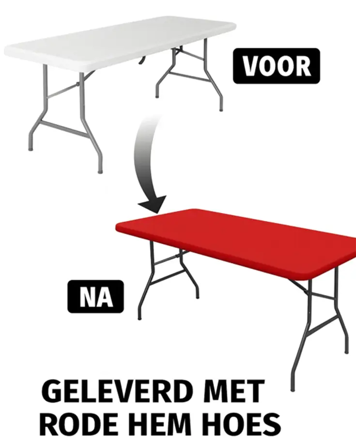 Campingtafel inklapbaar 180x70 cm - White