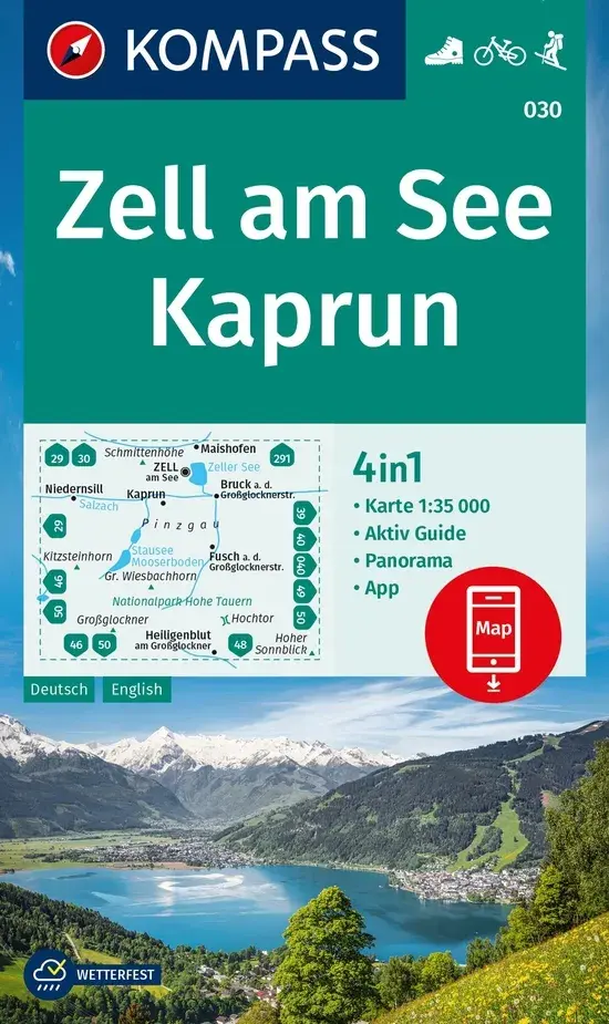Wandelkaart WK030 Zell am See Kaprun