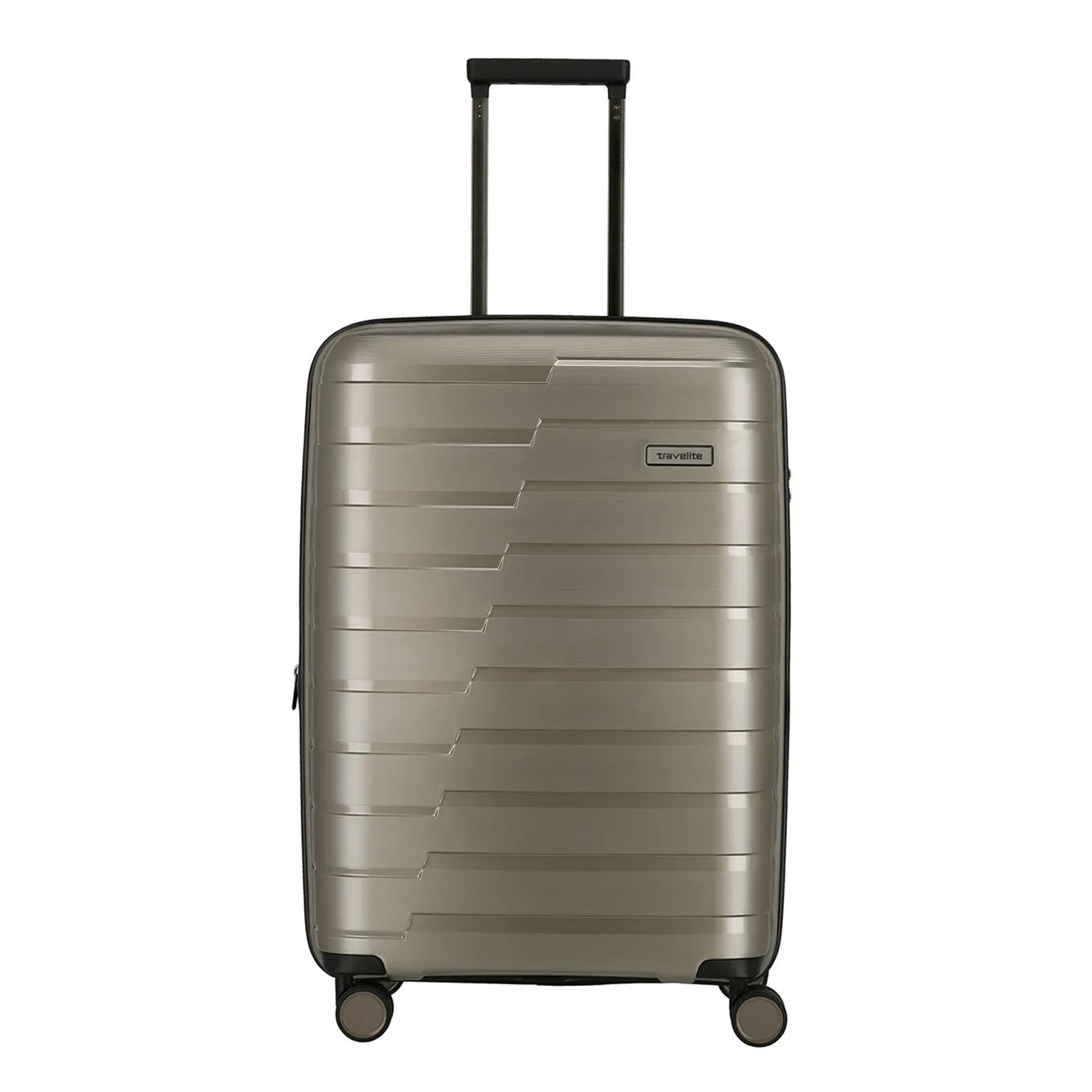 Travelite  4 wiel trolley m expandable  Champagne main product image