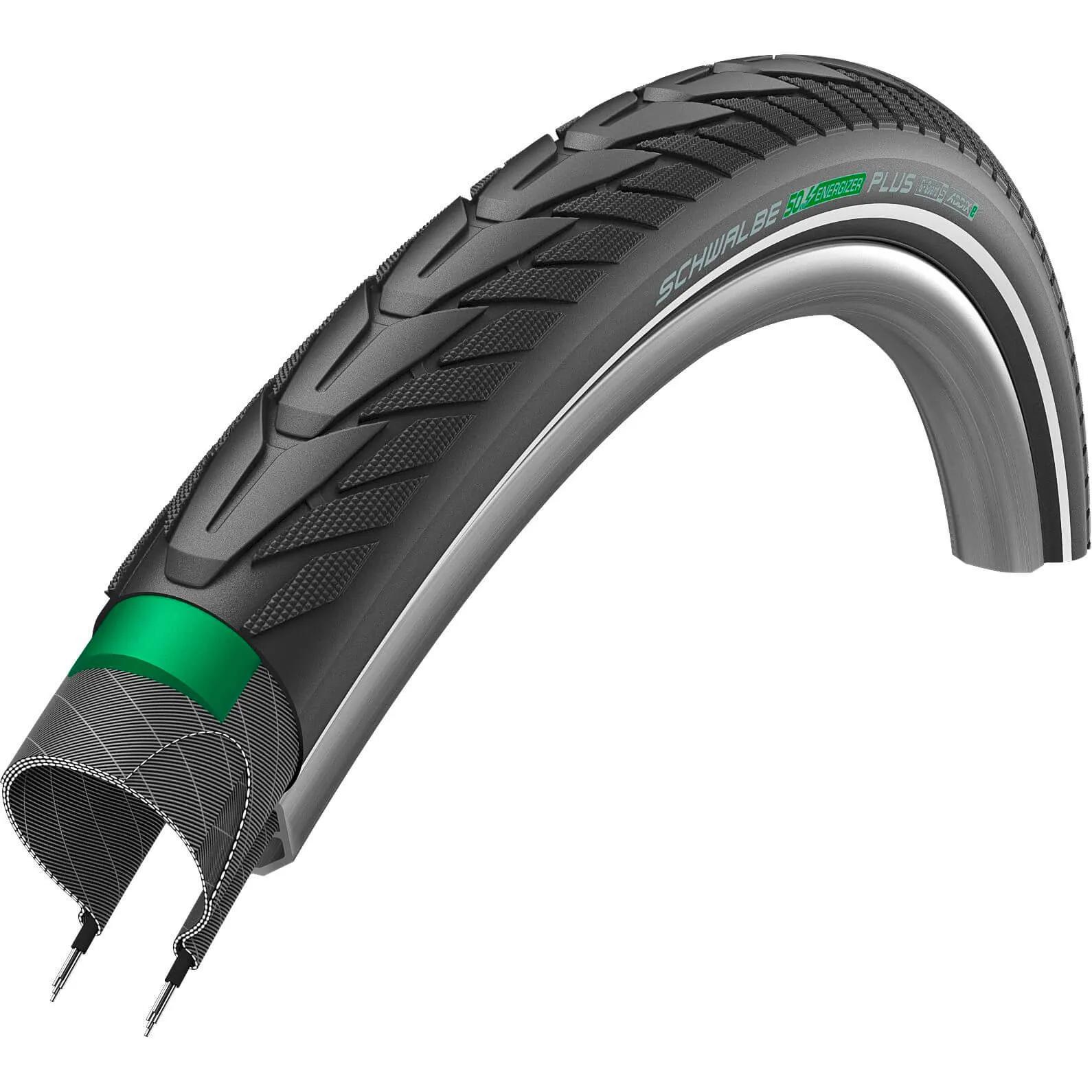 Schwalbe  buitenband Energizer 28 x 2.15 zw re  Zwart main product image