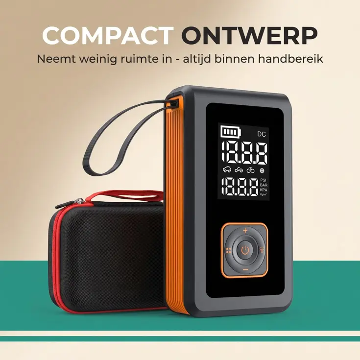 5 in 1 Jumpstarter en Compressor