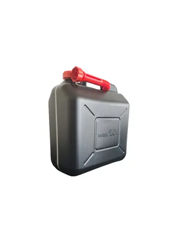 Jerrycan 20L zwart met schenktuit