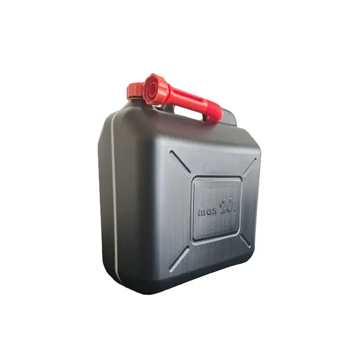 Jerrycan 20L zwart met schenktuit
