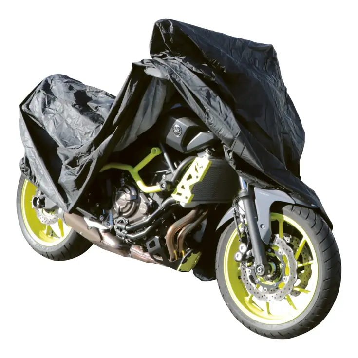 Motorhoes 245x80x145 cm, waterdicht met zak
