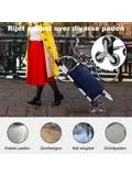 40L boodschappentrolley met trapwielen
