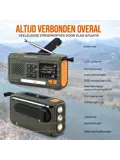 Noodradio Solar Opwindbaar - DAB+/FM - 4500mAh