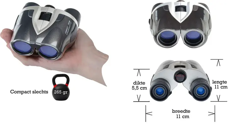 Compact Zoom Verrekijker 8-25-x25