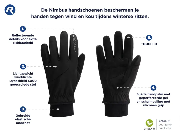 Nimbus - Fietshandschoen Heren - Rogelli
