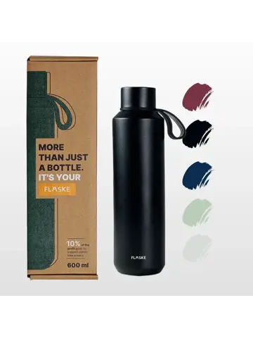 FLASKE 600ML  RVS Drinkfles