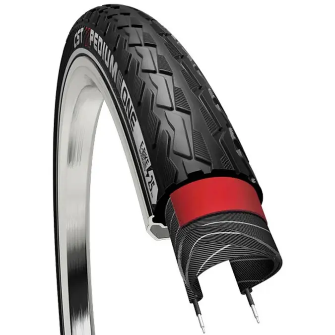 CST buitenband Xpedium One 28 x 1 3/8 zw refl