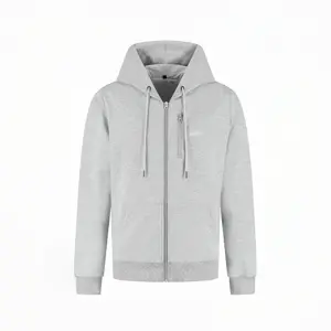 Infrarood Verwarmde Zipper Hoodie – Dames Grijs