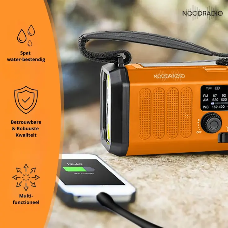 Noodradio® Solar Powerbank 10.000 mAh