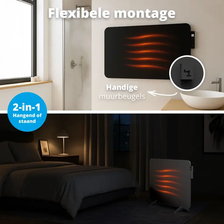 Slimme Infrarood Verwarming - 600 watt - Wit