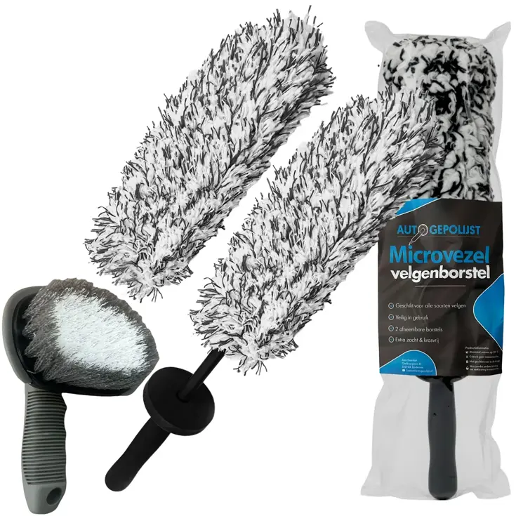 Auto Gepolijst Velgenborstel + Banden Borstel