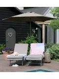 Parasol Luxe 6-ribs - Ø 300cm - taupe