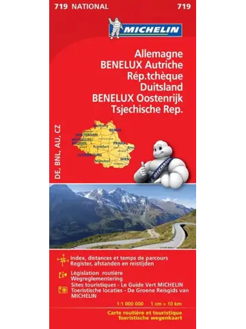 Michelin wegenkaart 719 Benelux / Duitsland / Oostenrijk