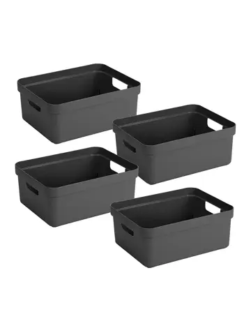 Sigma home - Opbergbox - 24L - 4-delig