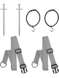 ProPlus Stormbandset - 2x2.90m - Grijs